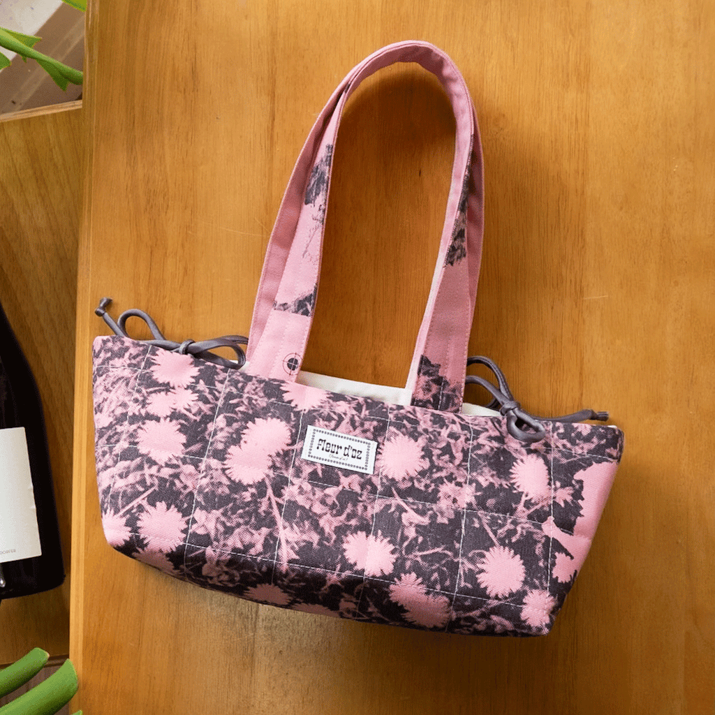 The Quilted Dandelion Photo Baguette - Bubblegum Pink & Black